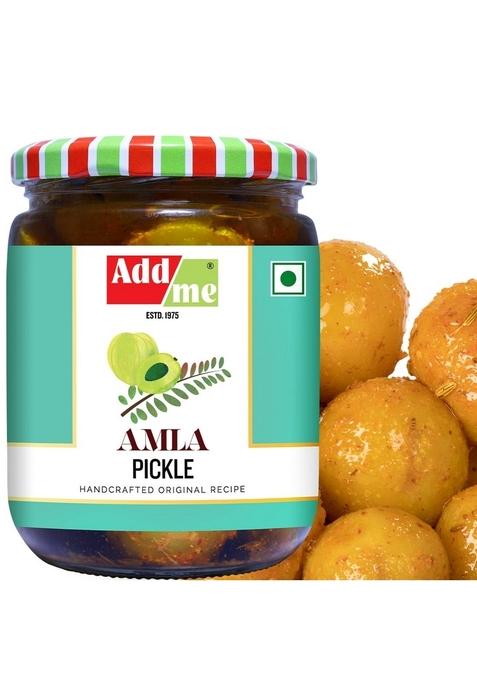 Add Me Mixed Supreme Pickles Mango Chilli Lemon Carrot Ker Ginger Karonda Lasoda Fruit 500G Amla Pickle Amle Ka Achar 500Gm Pack Of 2 Glass Jar