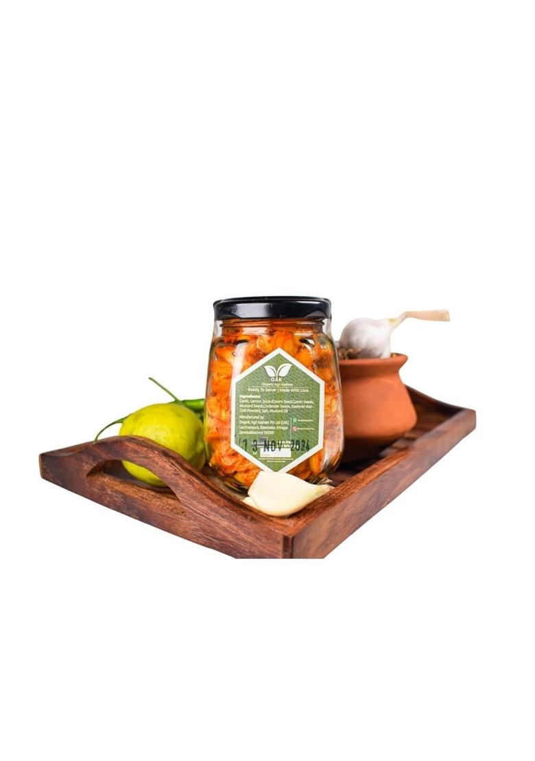 Organic Agri Kasheer Garlic Pickle | Natural Ingredients Homemade Recipe Authentic Traditional Kashmiri Flavour No Artificial Preservatives A Delicious Taste Of India 200G