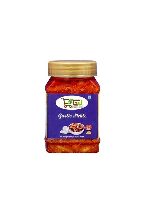 Grocery Jones Garlic Pickle – Authentic Indian With Tangy And Spicy Flavor 500Gm