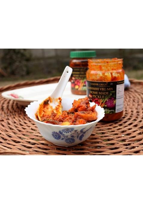 Kashmir Origin Kashmiri Mixed Veg Pickle Mix 500 Grams Each Pack Of 2 1 Kg | Homemade With Zero Preservatives| No Artificial Colors Flavors Experience