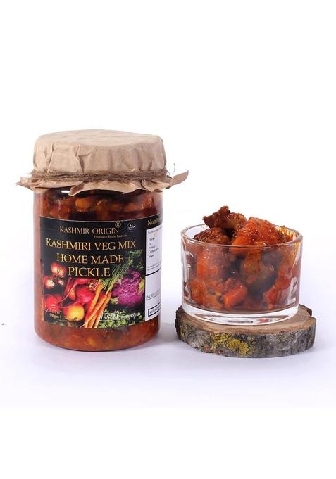Kashmir Origin Kashmiri Mixed Veg Pickle Mix 500 Grams Each Pack Of 2 1 Kg | Homemade With Zero Preservatives| No Artificial Colors Flavors Experience
