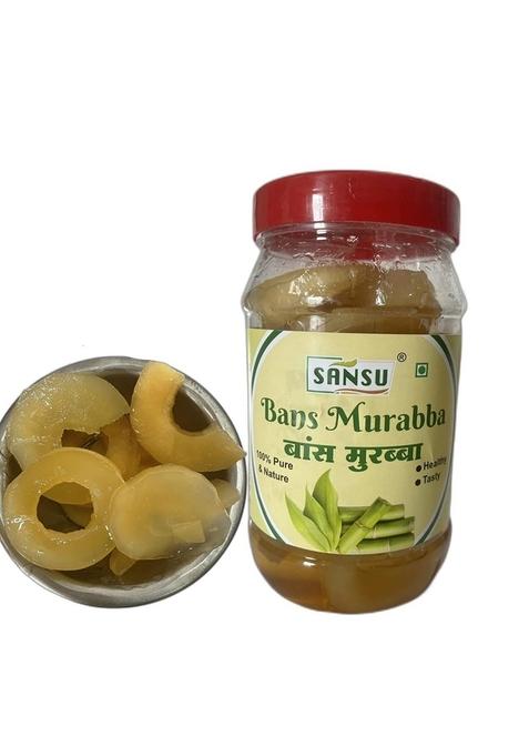 Sansu Homemade Fresh Natural Organic Sweet Bamboo Murabba Bans Ka Morabba Helps Increase Height Growth 1 Kg