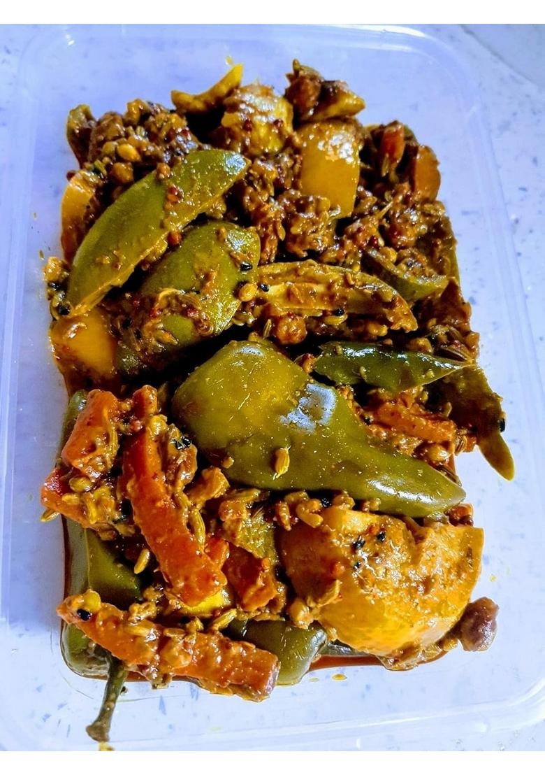Veganic Mix Pickle | Handmade Achar Ready To Eat Premium Mixed Pickel 400 Gm