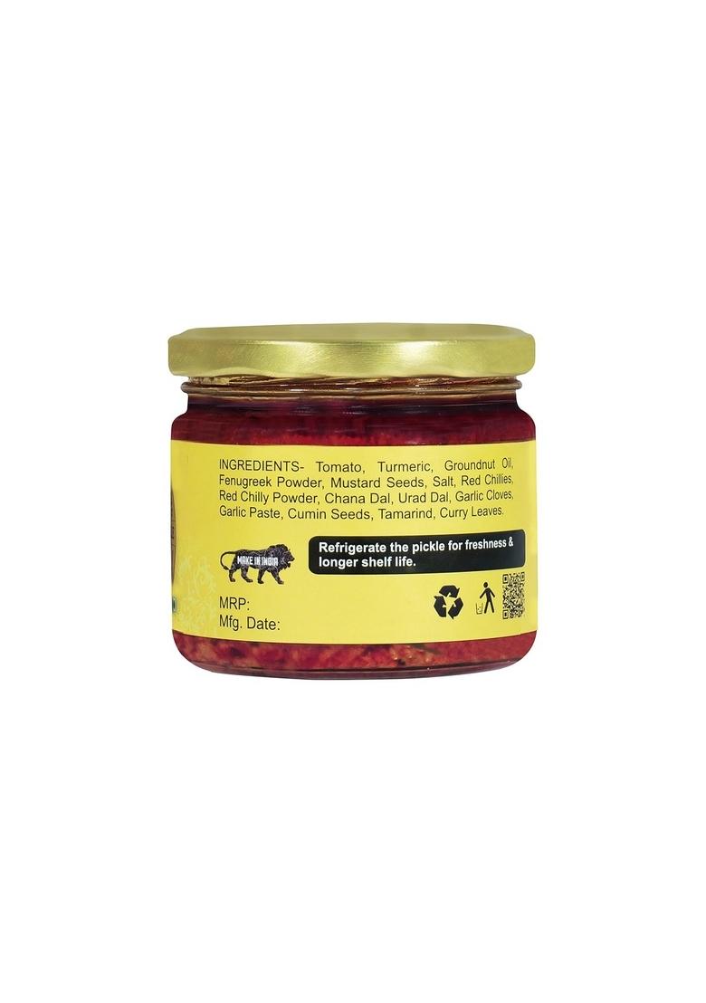The Roast Tomato Pickle | Andhra Style 100 Natural Tasty Healthy Authentic Pickle| 300G Glass Jar