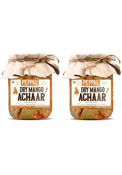 Peppal Dry Mango Achaar Aam Ka Lachchha | Homemade 500 Gms Pack Of 2