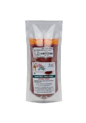 The Pickle Story An Authentic Homemade Boiled Mango With Garlic Paste Uddikina Thoku |Telgu And Andhra Style Aam Ka Achar | Tangy Spicy Sour Salty 250Gm