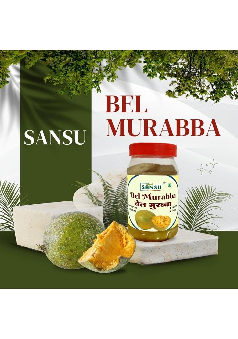 Sansu Bel Murabba 1Kg For Sweet Dry | Immunity Booster Ka Without Sugar Syrup Pack Of 2
