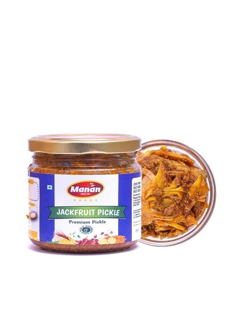 Manan | Homemade Fresh Jackfruit Pickles In Mustard Oil 300G Kathal Ka Achar Tasty Ready To Eat Food Glass Jar