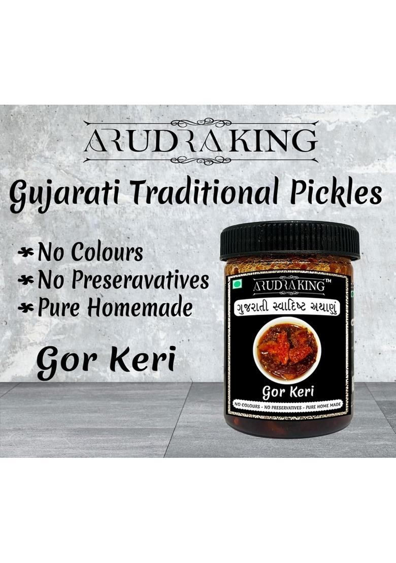 Arudraking Gujarati Gor Keri Pickle 500Gms | Homemade Traditional Preservative Free
