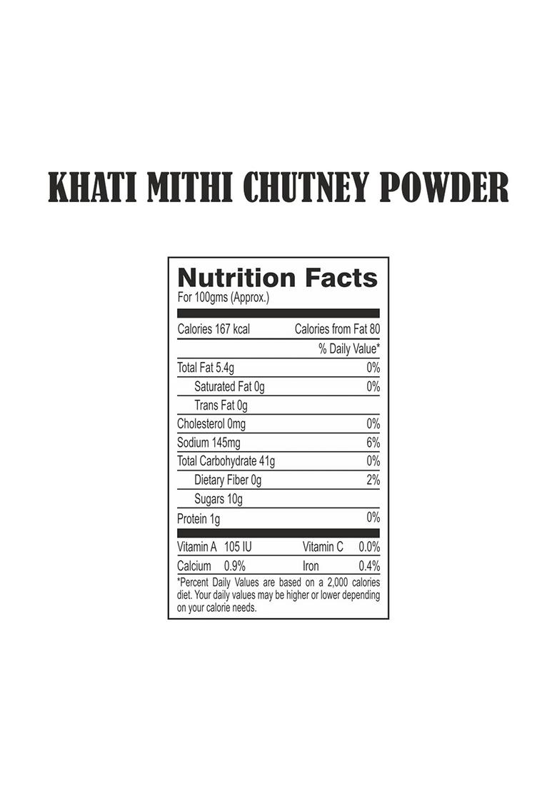 Adani Spices Khati Mithi Chutney | Chatni Premix Powder 50Gm [ Khatti Just Add Water ] Pack Of 4