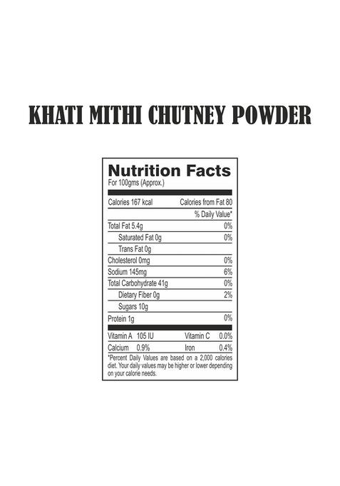 Adani Spices Khati Mithi Chutney | Chatni Premix Powder 50Gm [ Khatti Just Add Water ] Pack Of 4