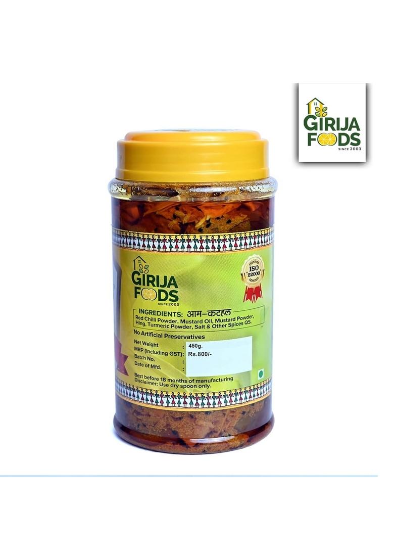 Ghar Ka Pickles Traditional Homemade Mango Jackfruit Pickle Aam Kathal Fanas Achar 450G Natural No Chemical Preservatives Added