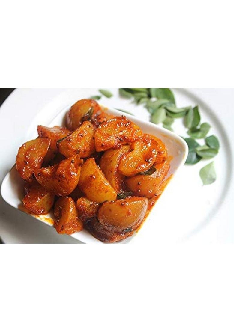 Favor8 Amla Pickle Traditional Ka Achaar Homemade Banarasi Recipe Dry Masaledar Made By Khachi Ghani Mustard Oil Ceramic Jar 400Ml Pack Of 2X350G