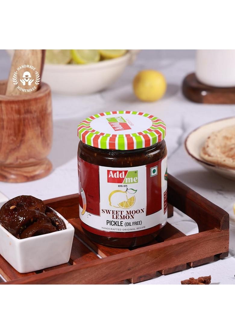 Add Me Sweet Lemon Pickle 600G Without Oil Nimbu Ka Khatta Meetha Achar Rajasthani Dela Teni Ker 500G Teet Mixed Combo Offer Glass Pack