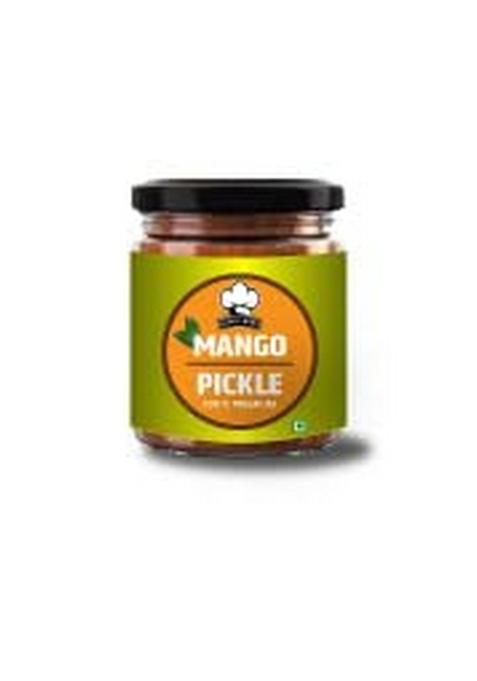 Global Bites Authentic Mango Pickle 200Grm | Spicy Tangy Aam Ka Achaar With Raw And Spices Mixed Mustard Oil