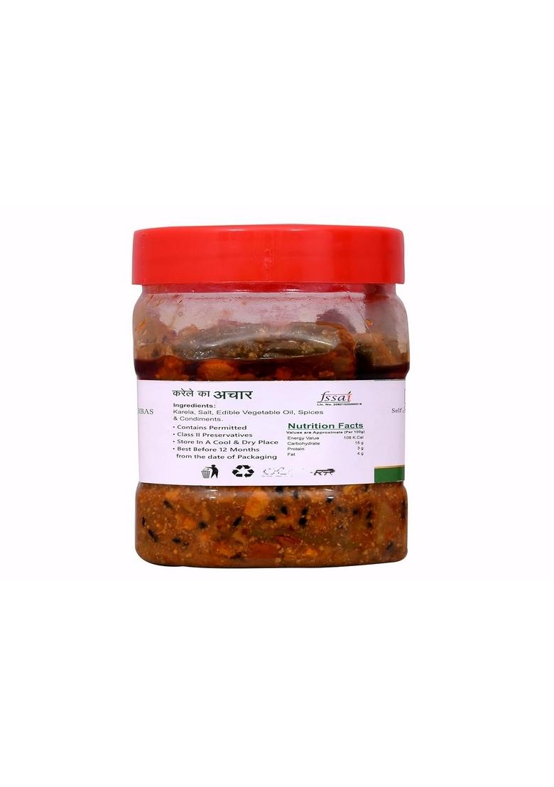 Self Signature Homemade Organic Fresh Natural Bittergourd Pickle 400 Gram