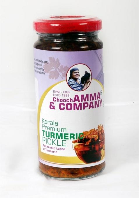 Chooch Amma Company Homemade Turmeric Pickle | Authentic Kerala Spicy South Indian Haldi Ka Achar Made In Small Batches Natural No Artificial Flavours Preservatives 250 Gm