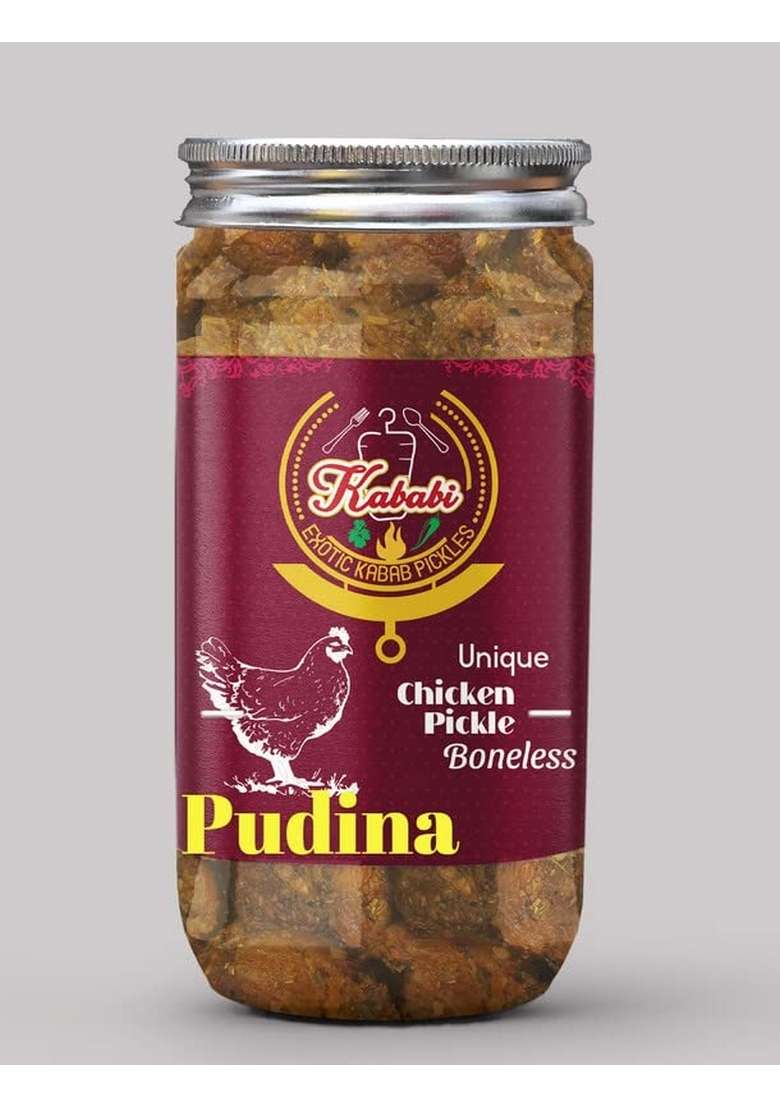 Kababi Homemade Pudina Flavor Boneless Chicken Pickle 400 Gm Delhi North Style - Indya