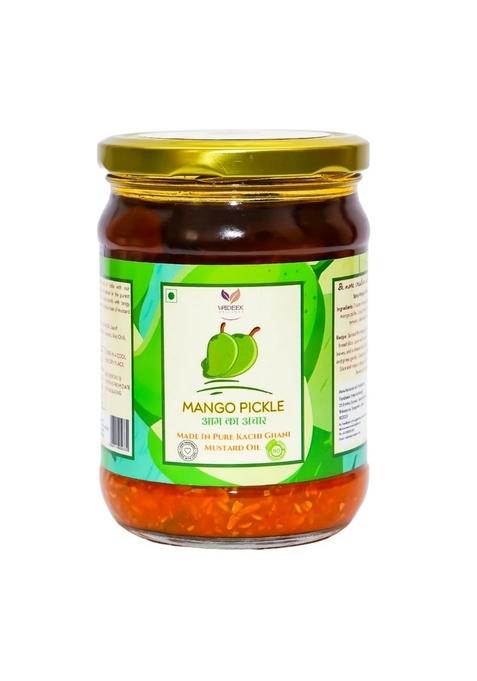 Vaideek Wellness Premium Mango Pickle | Made In Pure Kacchi Ghani Mustard Oil No Preservatives Home