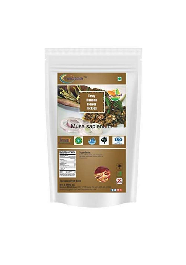 Neotea Homemade Kerala Banana Flower Stem Amla Pickles Pickled Combo Pack 900 Gm - Indya