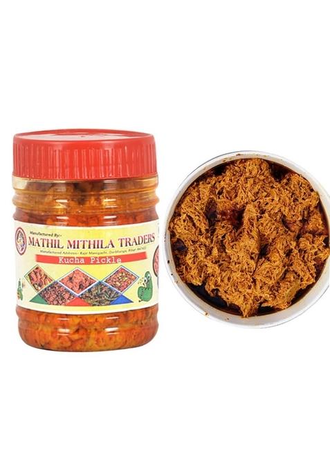 Mathil Mithila Traders Aam Ka Achaar | Bihari Style Mango Pickle Homemade Sun Dried Tangy Spicy Mustard Oil Organic No Artificial Preservatives Colors Sukha 250G