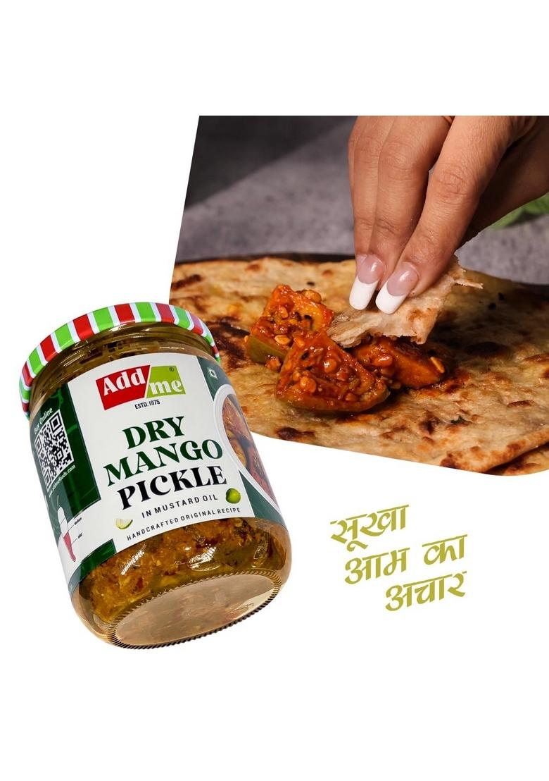 Add Me Rajasthani Masala Ker Sangri Pickle Dry Mango Sukha Aam Ka Achar 500G Each Panchkuta Pickles Achaar Glass Pack