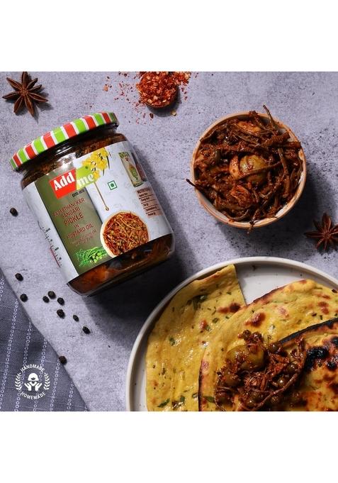 Add Me Rajasthani Masala Ker Sangri Pickle Dry Mango Sukha Aam Ka Achar 500G Each Panchkuta Pickles Achaar Glass Pack