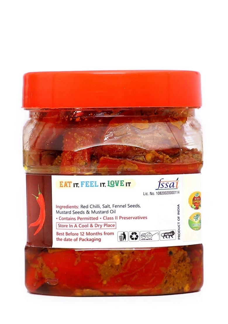 Natural Hub Ma Ke Hath Ka Red Chilli Pickle Lal Mirchi Achaar 500 Gm