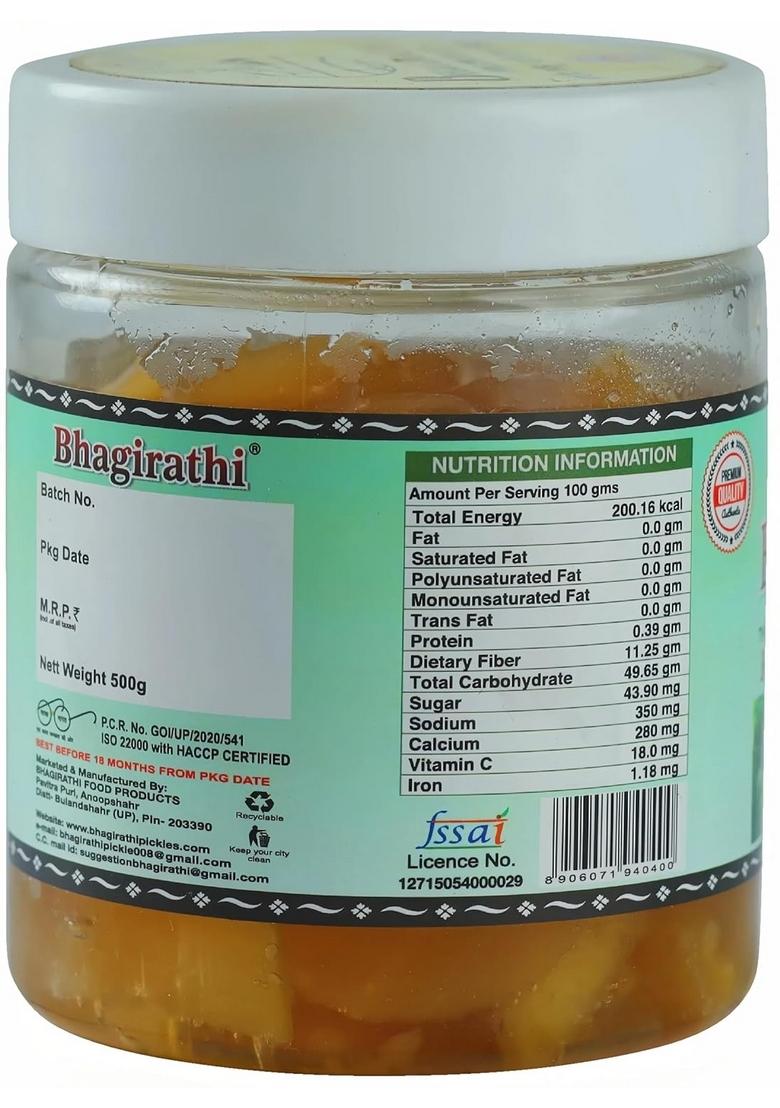 Bhagirathi Bhagitathi Homemade Bans Bamboo Murabba 500G Ka Authentic And Natural