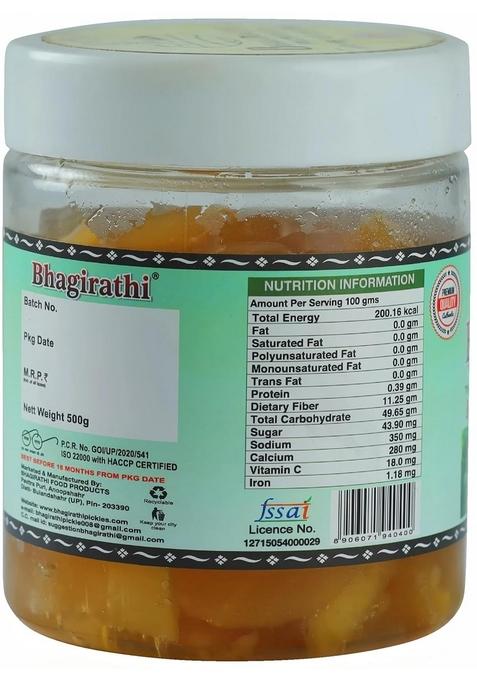Bhagirathi Bhagitathi Homemade Bans Bamboo Murabba 500G Ka Authentic And Natural