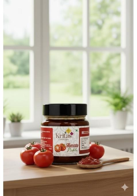 Kritas Homemade Tomato Pickle – Spicy Tangy South Indian Style | No Preservatives Perfect With Rice Parathas