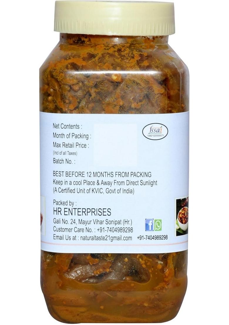 Daily Food Organic Natural Dry Garlic Pickle Lehsun Ka Achar 400Gm