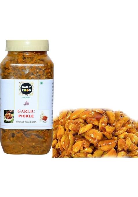 Daily Food Organic Natural Dry Garlic Pickle Lehsun Ka Achar 400Gm