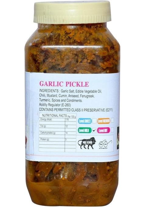 Daily Food Organic Natural Dry Garlic Pickle Lehsun Ka Achar 400Gm