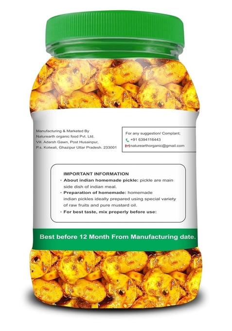 Naturearth 100 Natural Bamboo Pickle Green Chilli 400G Primium Quality Achar