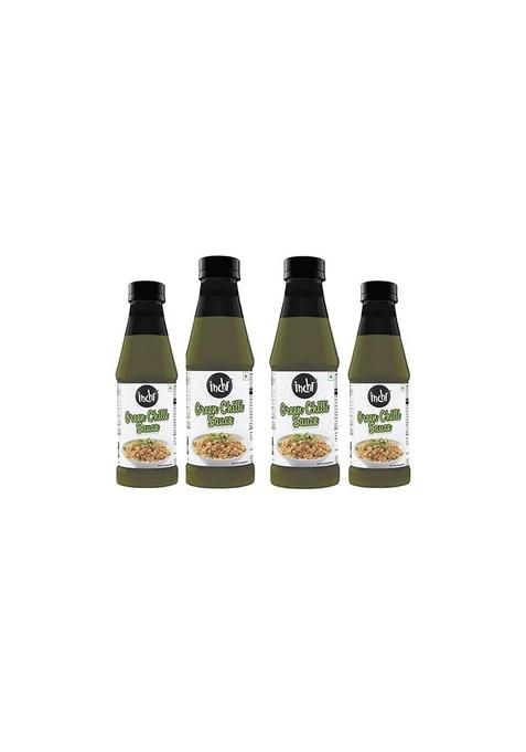 Inchi Green Chilli Sauce Pack Of 4 190 Grams