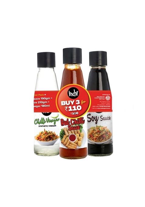 Inchi Green Chilli Combo Sauce Soy Vinegar 580 Grams