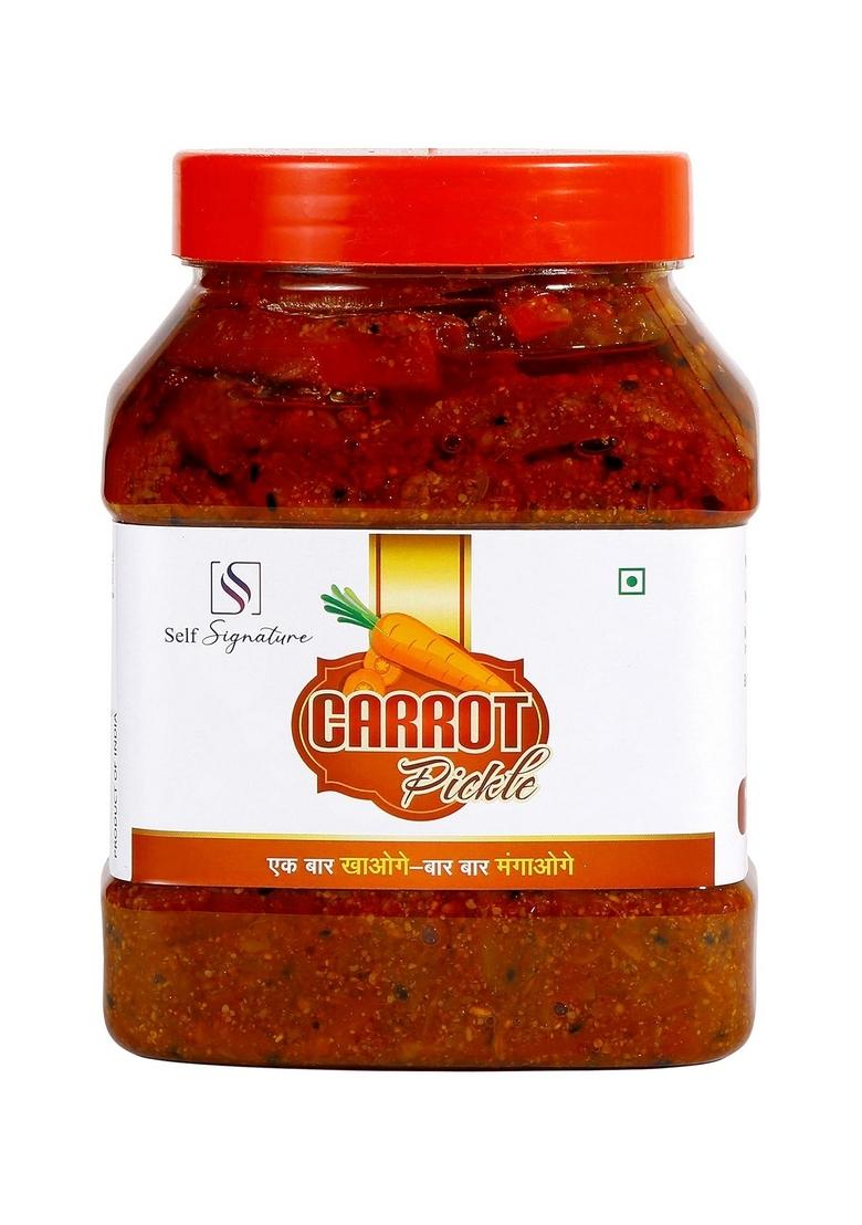 Self Signature Pickle Homemade Taste |Carrot | Achar Mix In Mustard Oil 1Kg