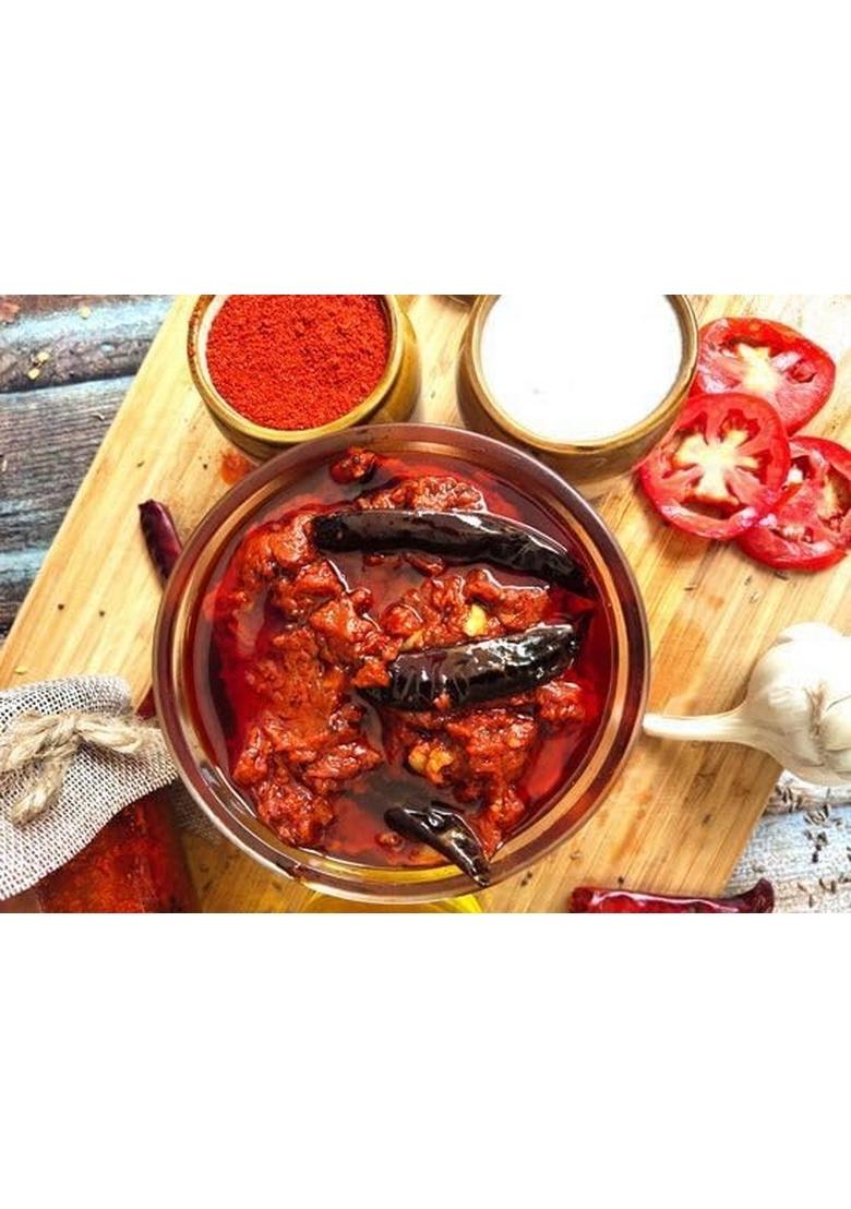 Hungry Beast 100 Natural Tomato Pickle | Andhra Style Tamata Pachadi South Indian Chutney Tamaatar Ka Achar No Preservetives Chemical Free 500 Grams