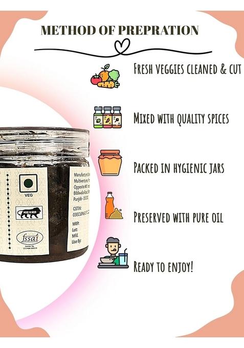 Homytangs Homemade Turmeric Pickle 400G Authentic Haldi Achar Traditional Indian Recipe Sun Dried Healthy Tasty No Preservatives