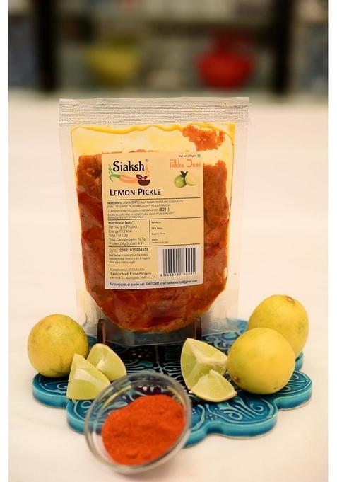 Siaksh Special Spicy And Sweet Lemon Pickle Nimbu Ka Aachar 250 Gm