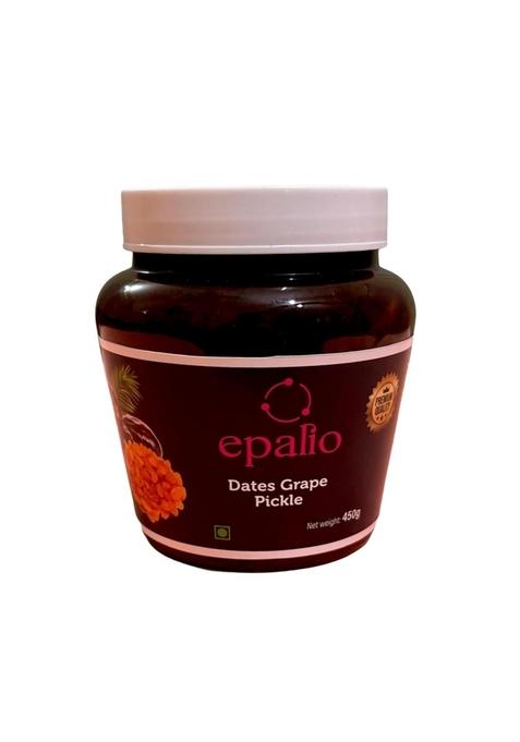 Epalio Dates Grape Pickle 450 Gm | Khajoor Kishamish Ka Achar Sweet Spicy Homemade Authentic Indian No Preservatives Traditional Kerala Wayanadan Recipie
