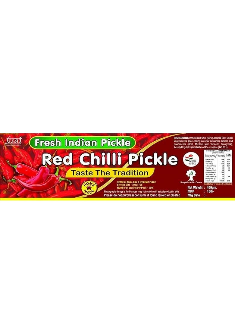 Fresh Indian Pickle Stuffed Red Chilli | Barwa Laal Mirch Aachar Ka Mirchi Achar Pickled Chillies 400Gm 2