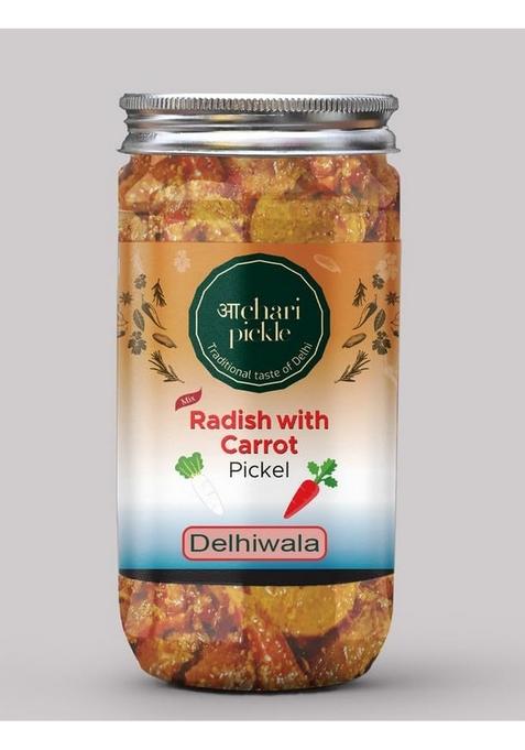 Achari Pickles Radish With Carrot Mix Pickle Delhiwala 400 Gm Ghar Ka Achar