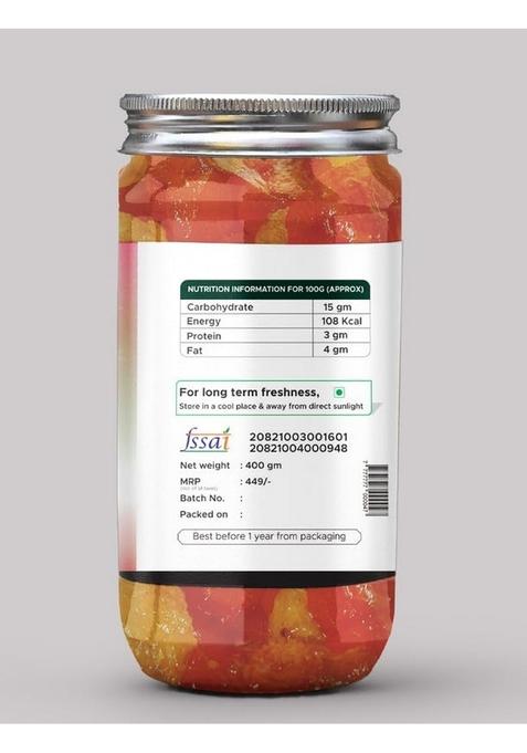 Achari Pickles Bel Amla Murabba Mix Banarasi 400 Gm Ghar Ka Achar