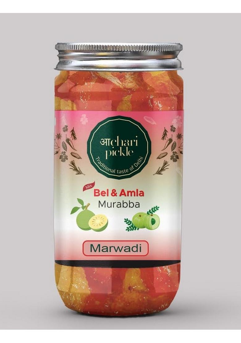 Achari Pickles Bel Amla Murabba Mix Marwadi 400 Gm Ghar Ka Achar
