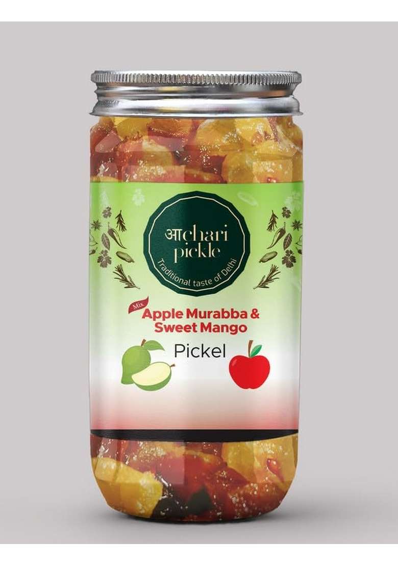 Achari Pickles Apple Murabba Sweet Mango Pickle Mix 400 Gm Ghar Ka Achar - Indya