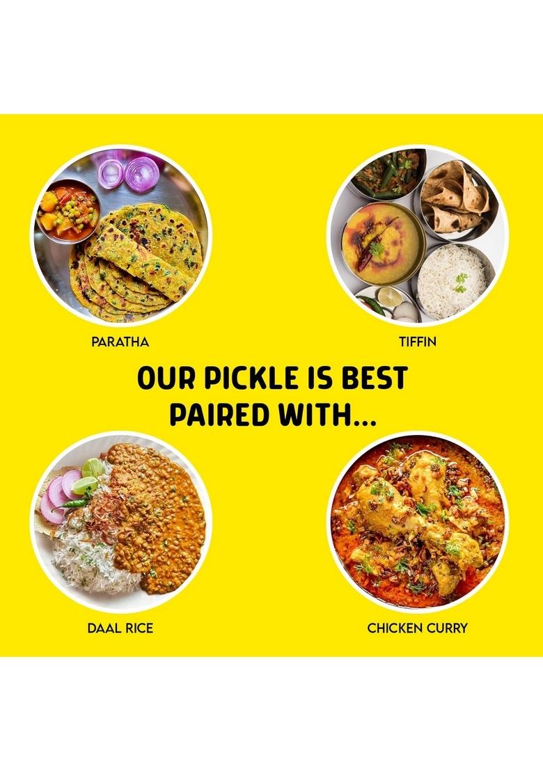 Our Mom'S Memory Punjabi Homemade Green Chilli Pickle | Made With Farm Sourced Sun Dried Chillies Spices 950 Grams