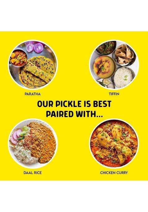 Our Mom'S Memory Punjabi Homemade Green Chilli Pickle | Made With Farm Sourced Sun Dried Chillies Spices 950 Grams