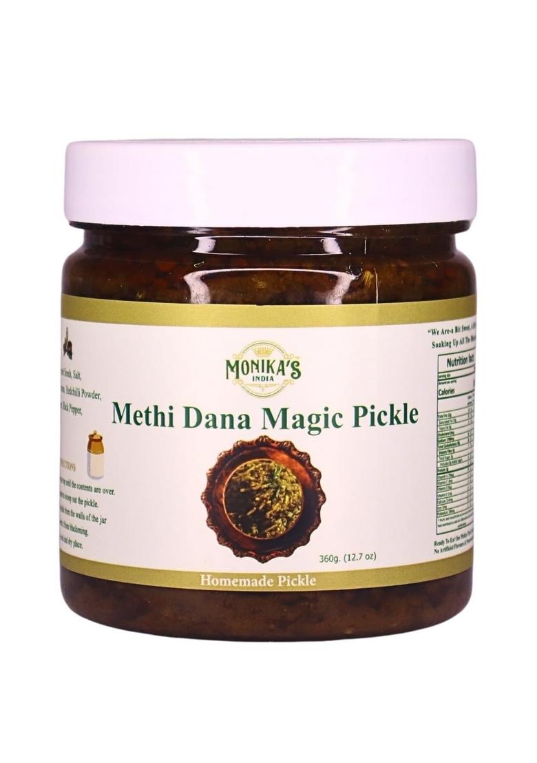 Monika'S India Monikas Methi Dana Pickle | Handcrafted Natural Taste No Artificial Preservatives Traditional Indian Recipe Authentic Flovour Achar